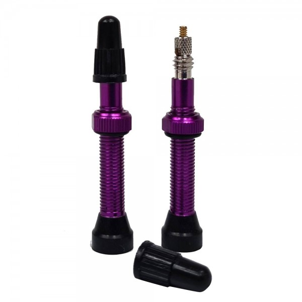 Fun Works Ultralight Tubeless Ventil 2er Set purple